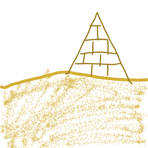 Pyramid drawing by Shandi