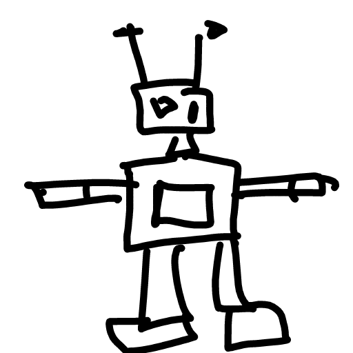 Robot drawing by draw-ivory-drawer