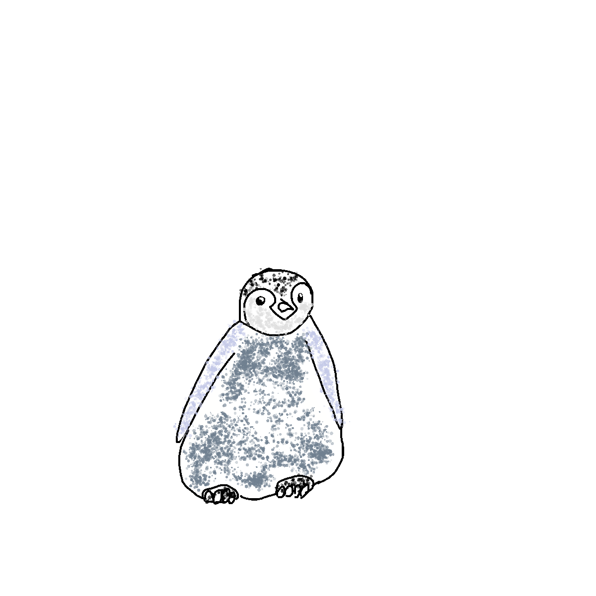 Penguin drawing by nammy