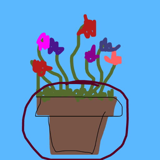Flower Pot drawing by flat-pure-drawer