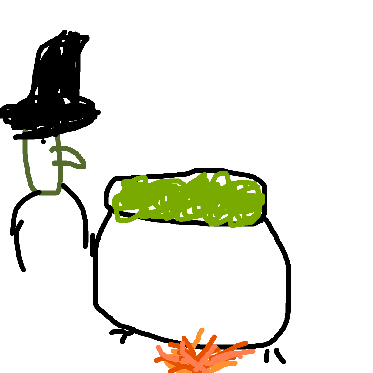 Cauldron drawing by moofert doofert