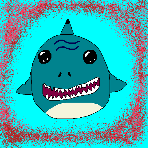 Shark drawing by pancakes palette