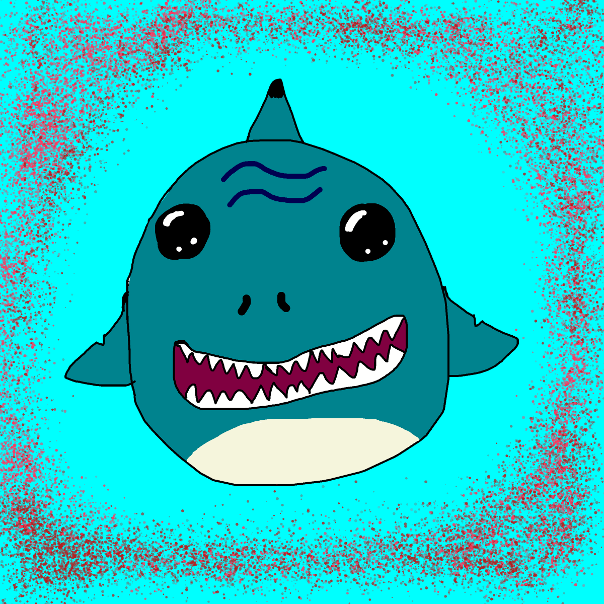 Shark drawing by pancakes palette