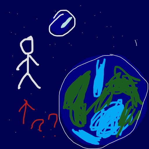 Astronaut drawing by pure-wave-frost