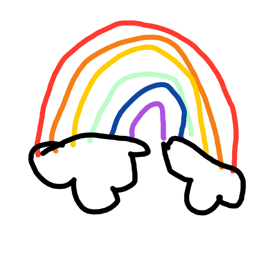 Rainbow drawing by Betsy