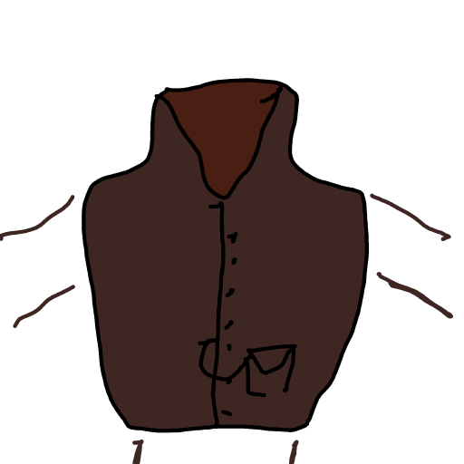 Vest drawing by Guardianoflives