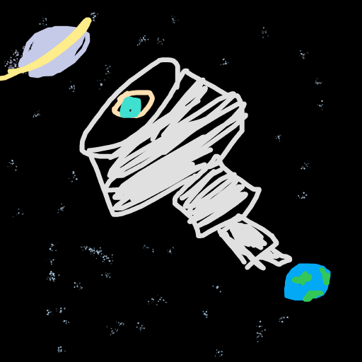 Telescope drawing by beanieweenie