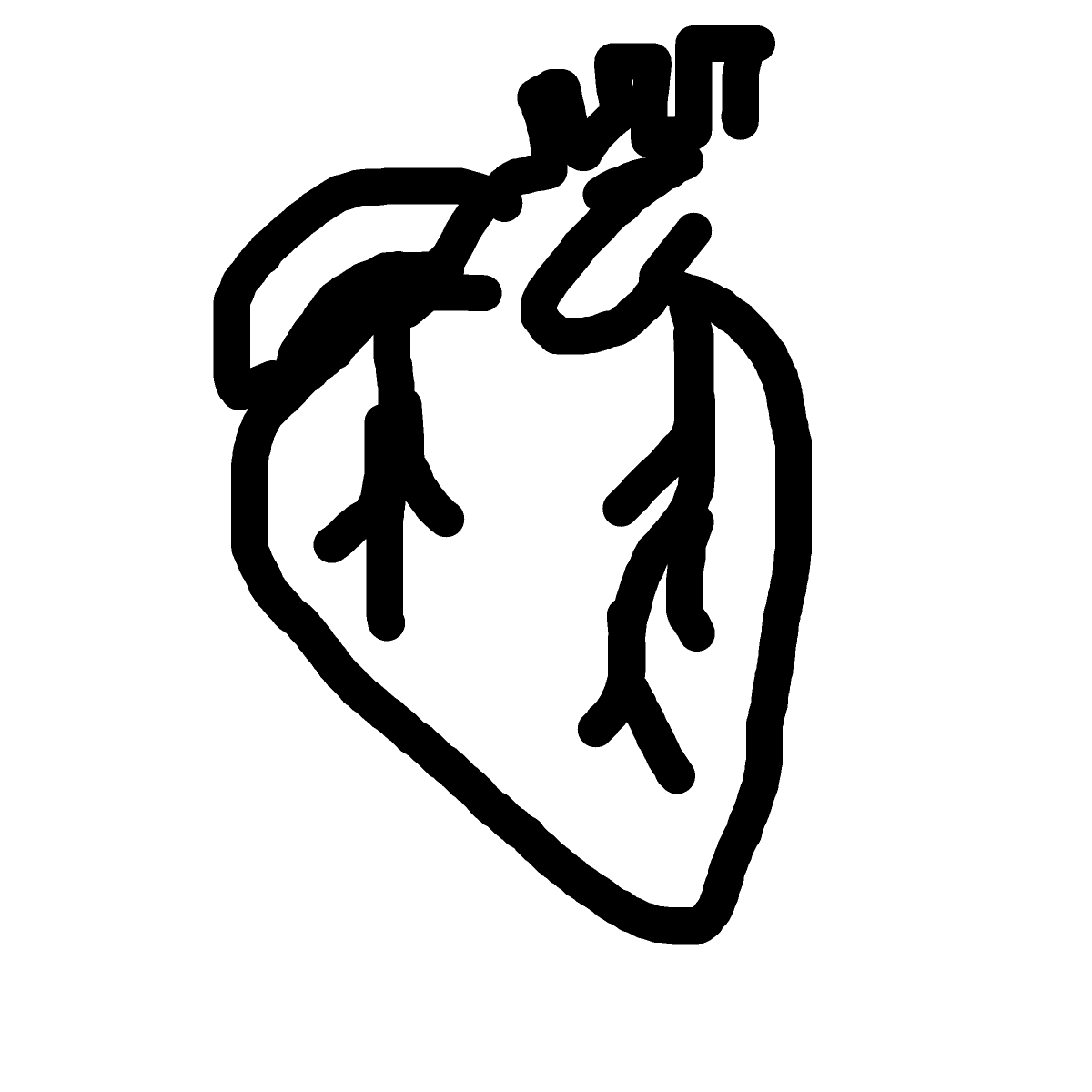 Heart drawing by tandman