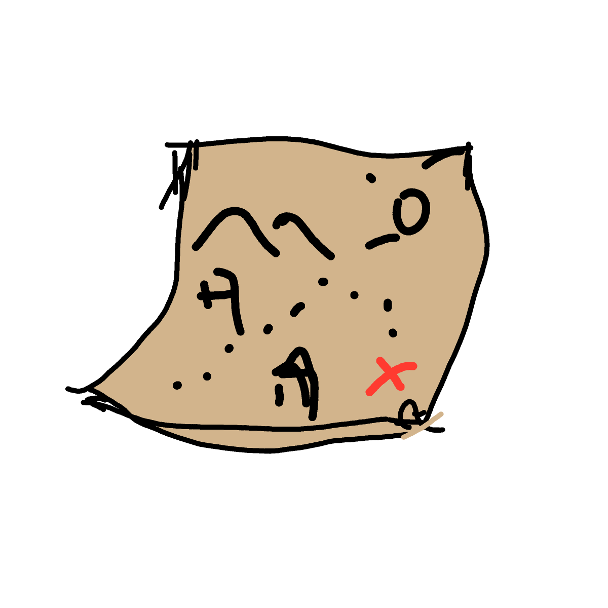 Treasure Map drawing by Shew