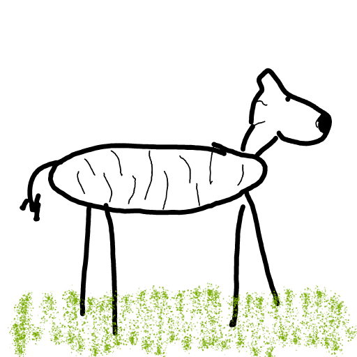 Zebra drawing by Shandi