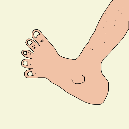 Foot drawing by krissywissy