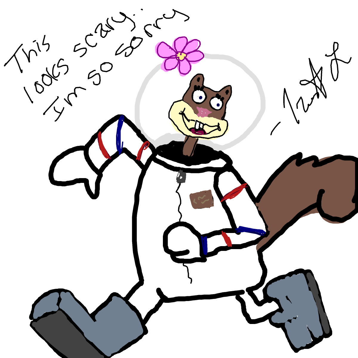 Sandy Cheeks drawing by tris - art _ wow