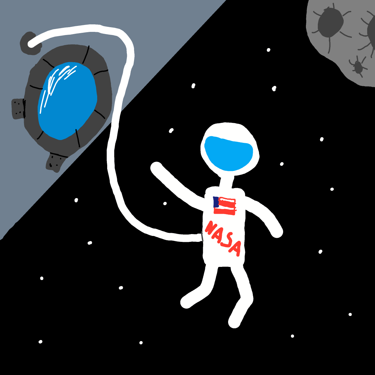 Astronaut drawing by Purokushi