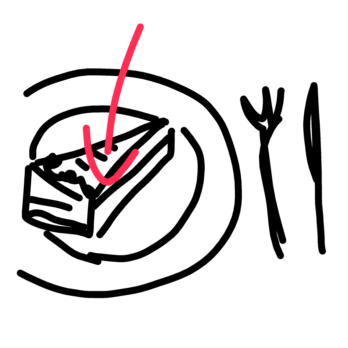 Cake Slice drawing by sonic-bold-major