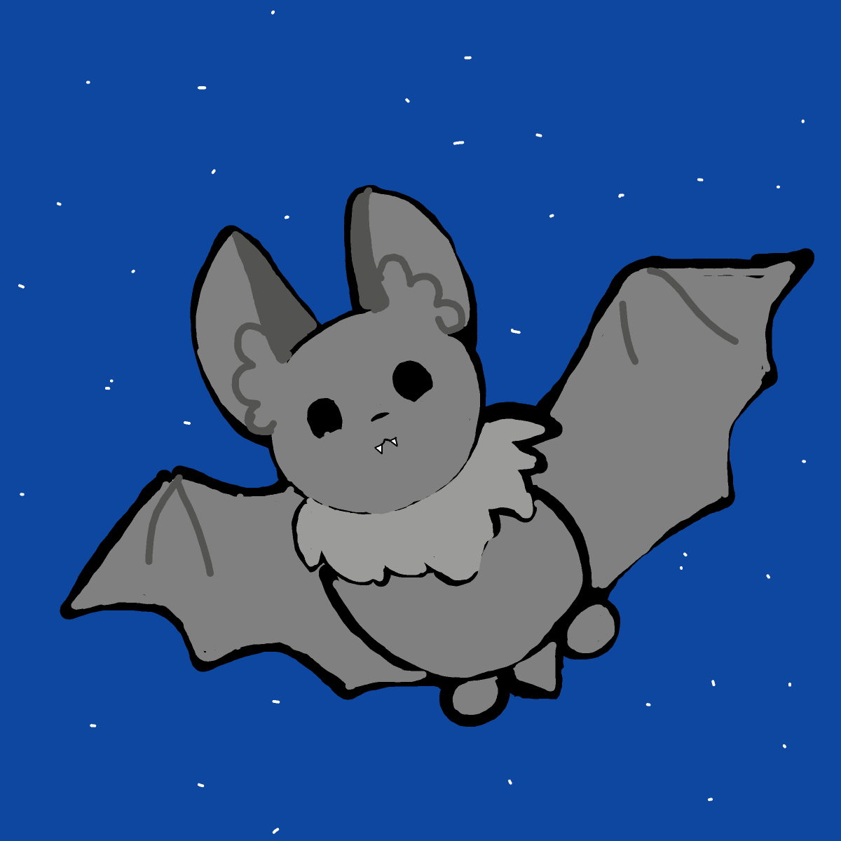 Bat drawing by gummy squirm