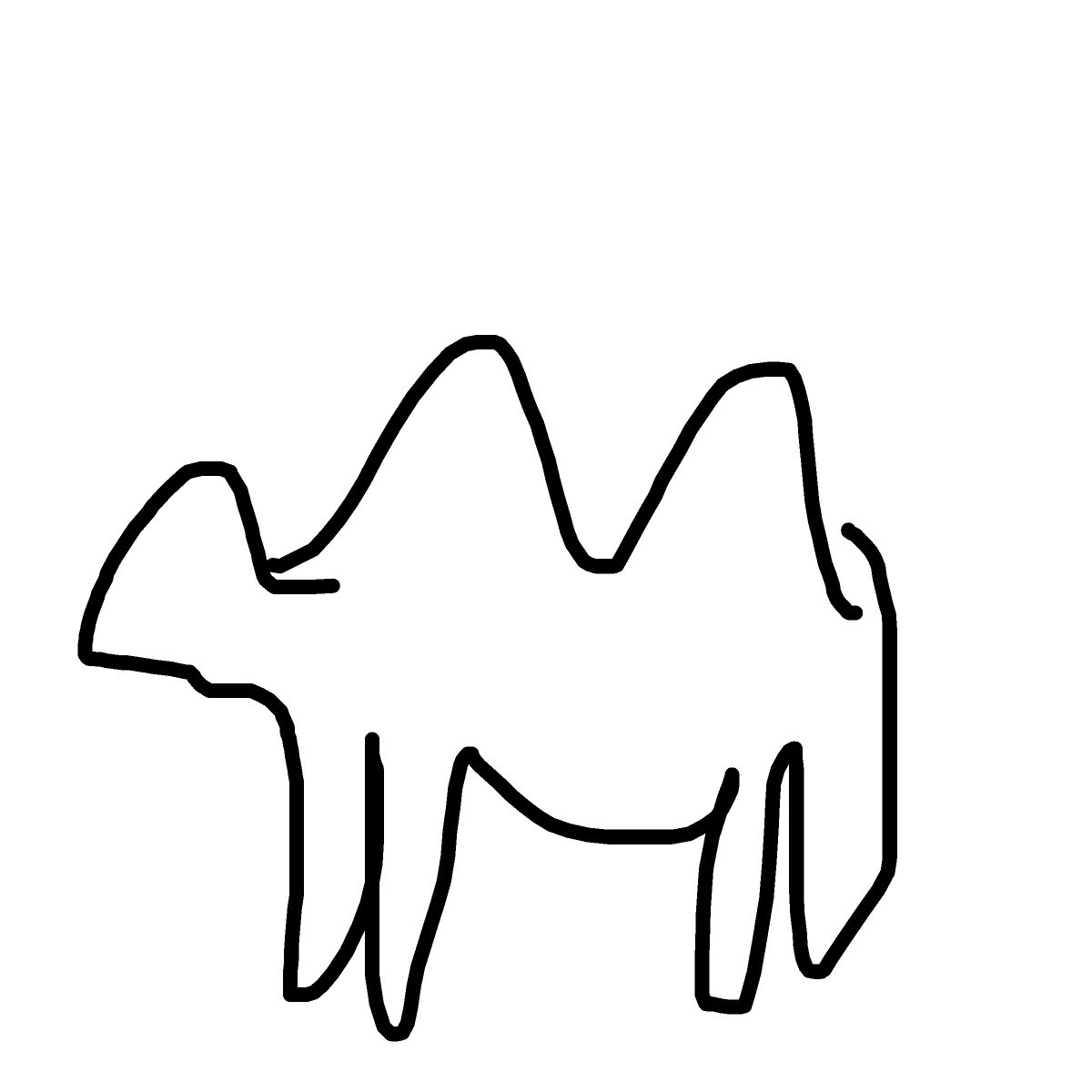 Camel drawing by lili