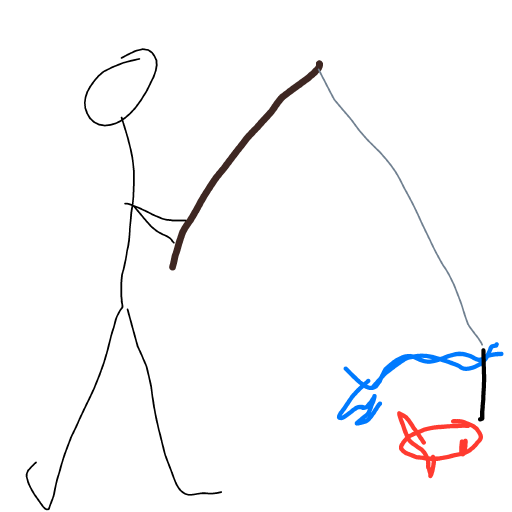 Fisherman drawing by pearl-warm-king