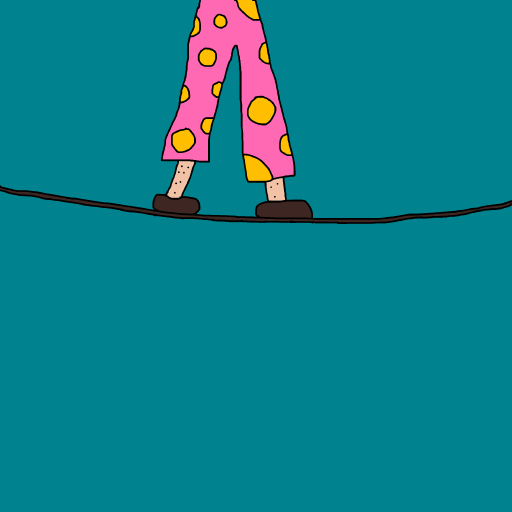 Tightrope drawing by krissywissy