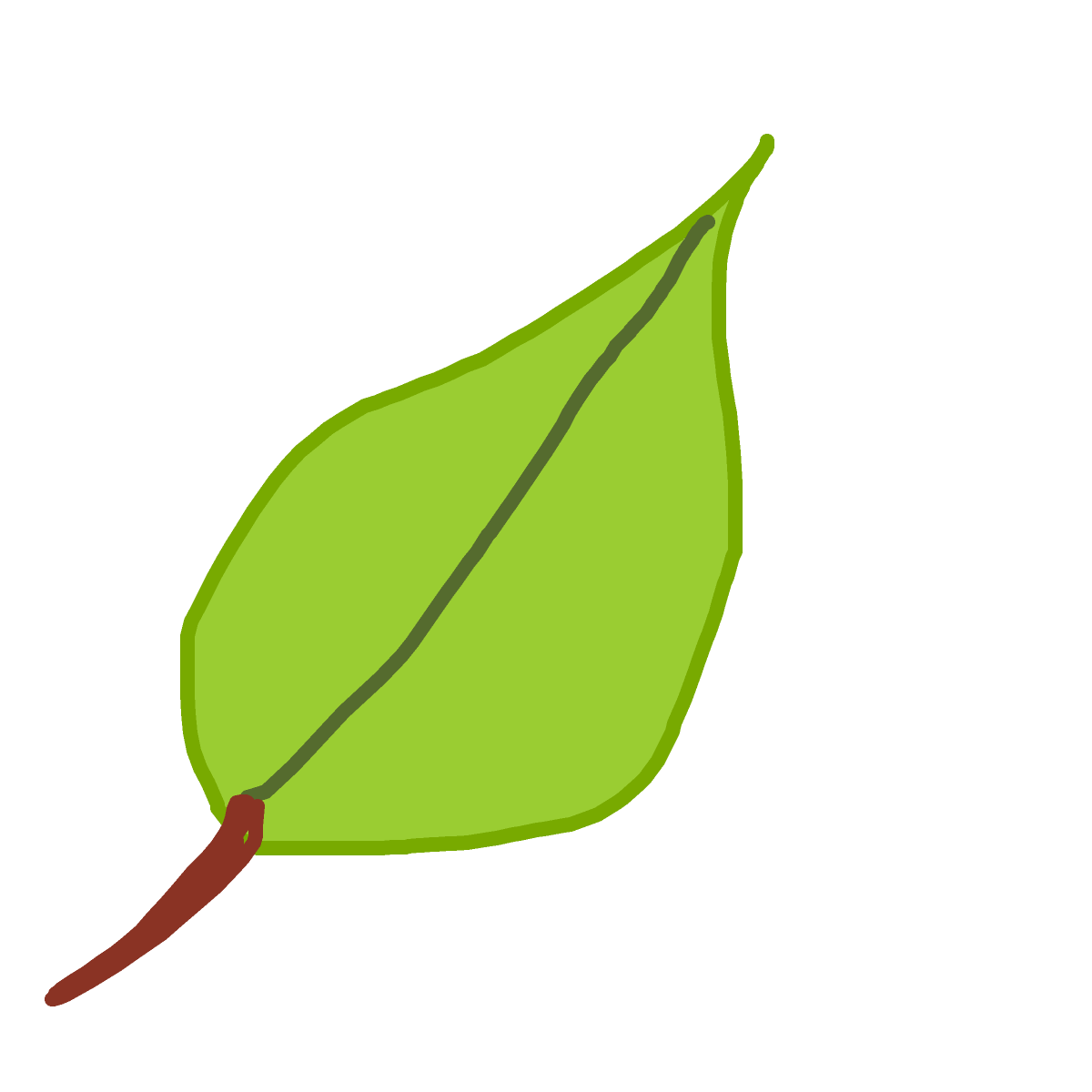 Leaf drawing by bia