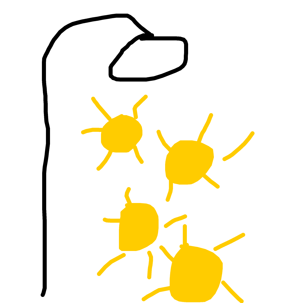 Sun Shower drawing by bia