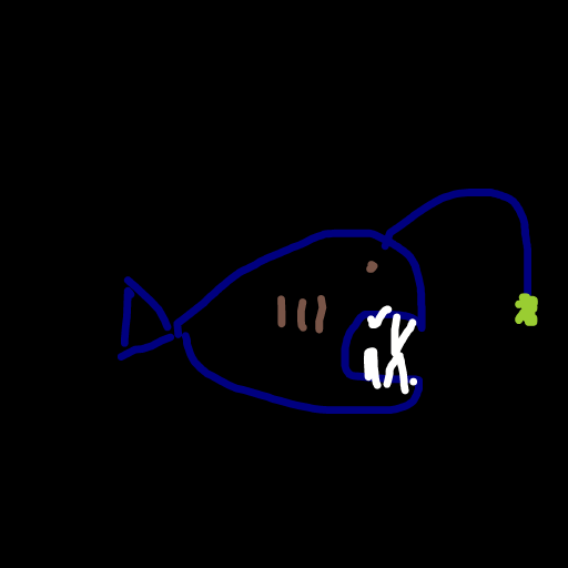 Anglerfish drawing by moofert doofert