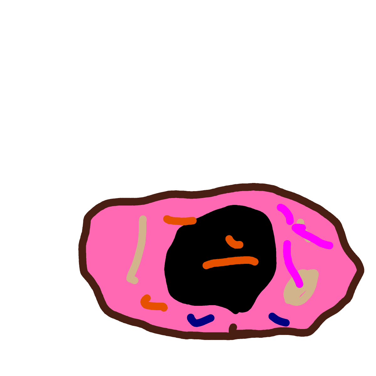 Donut drawing by Guardianoflives