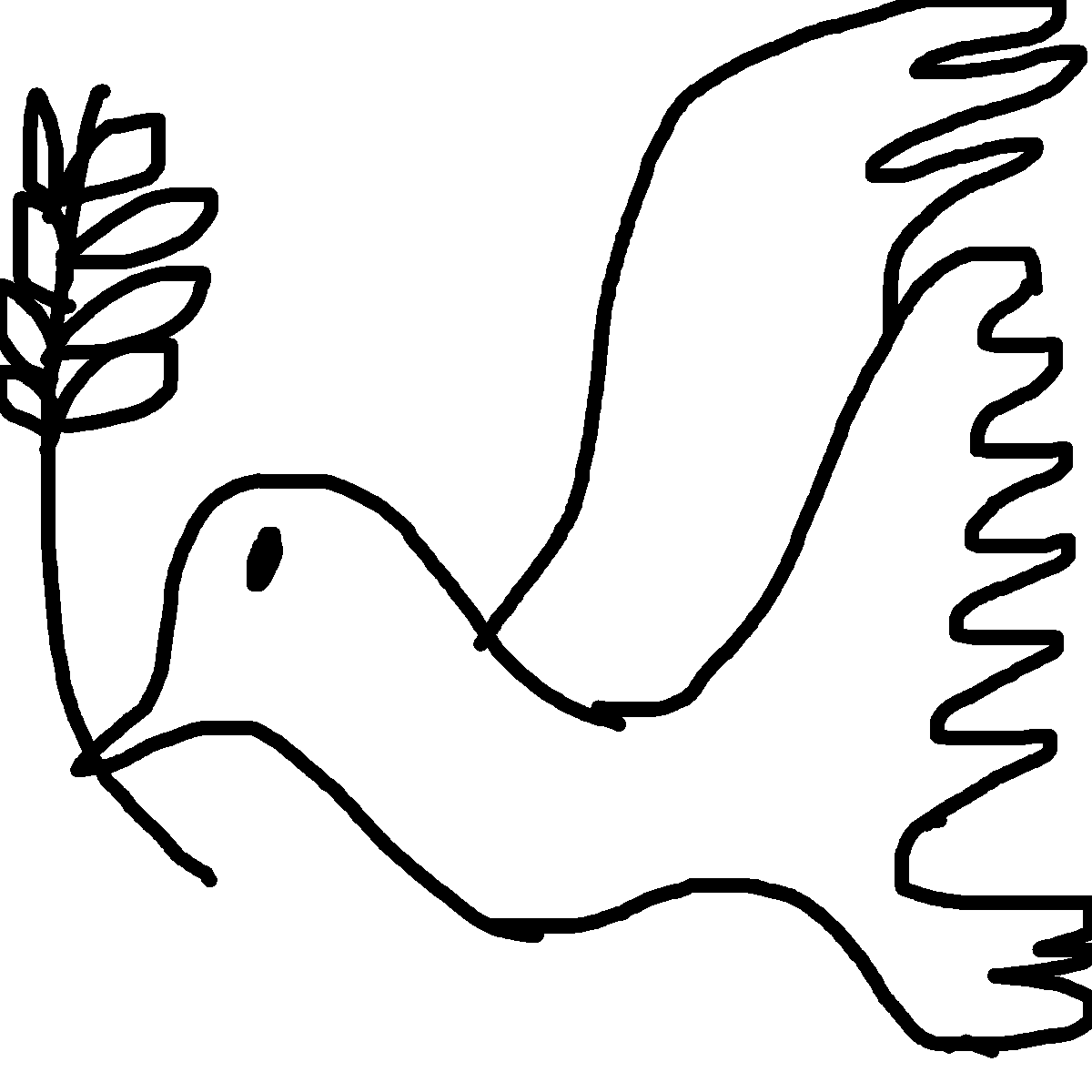 Dove drawing by mikestam195
