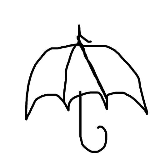 Umbrella drawing by pikapikachuu