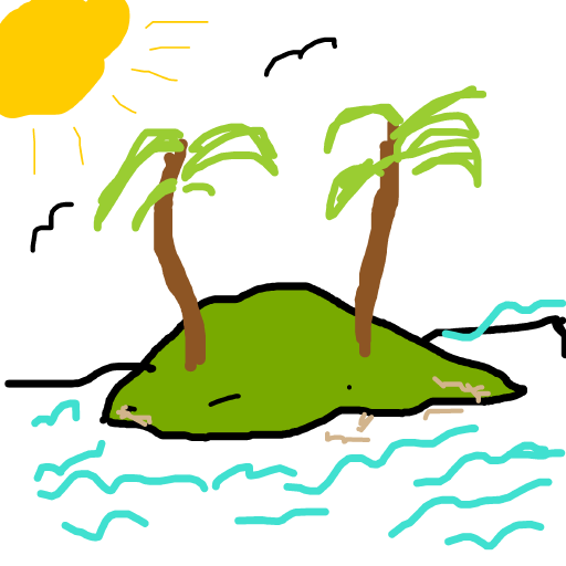 Island drawing by jivemarlin