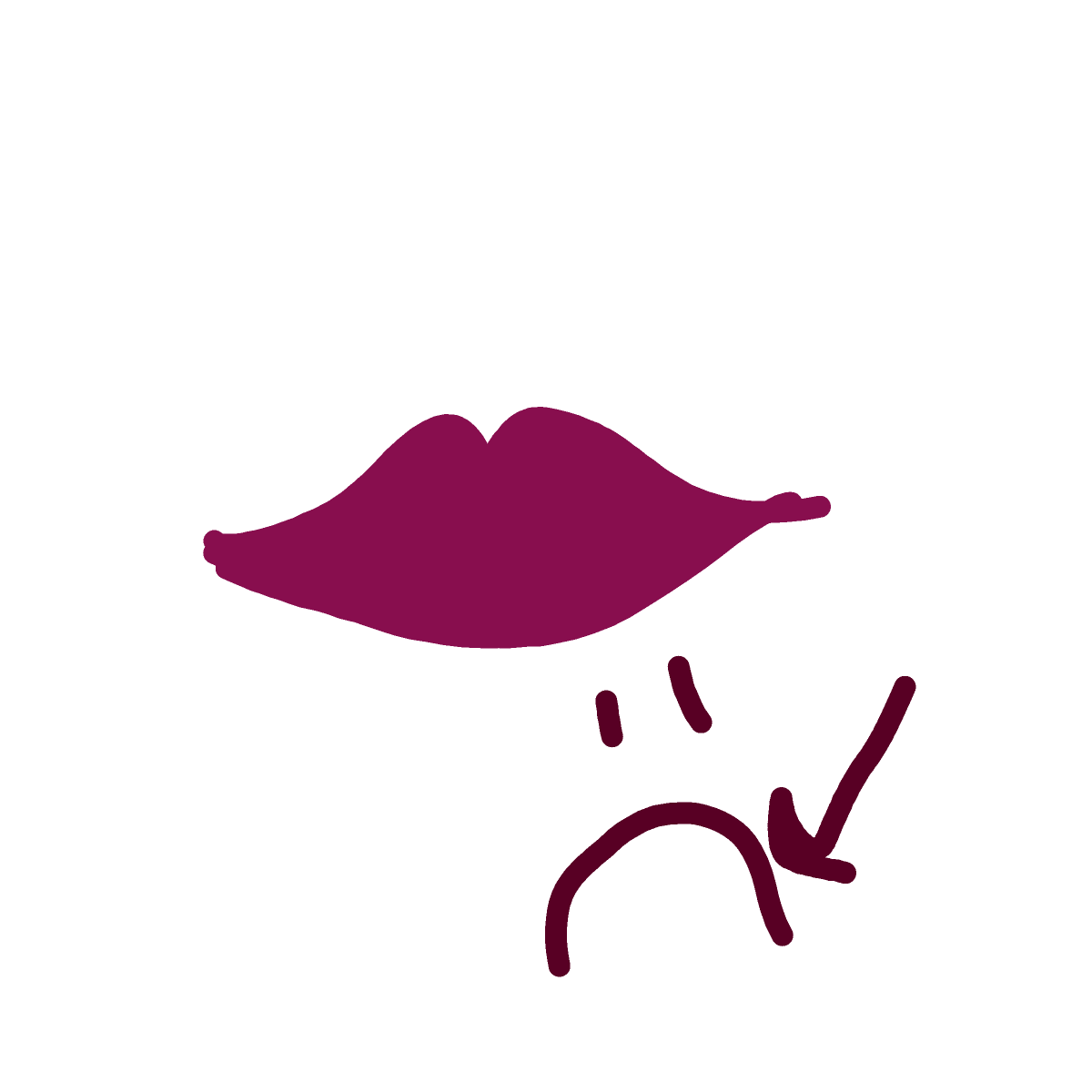 Mouth drawing by 1singular_sensation