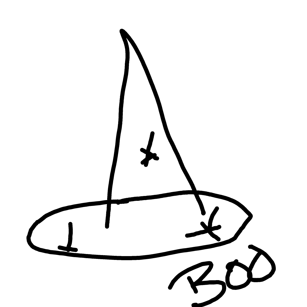 Witch Hat drawing by coal-mild-peace