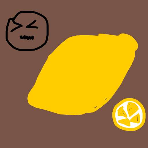 Lemon drawing by steel-coal-wave