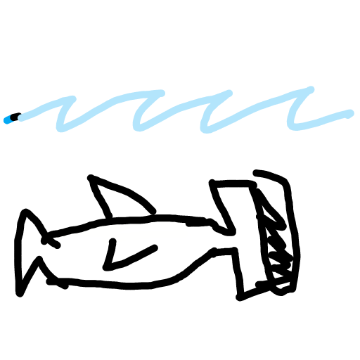 Hammerhead drawing by Mr Doodles