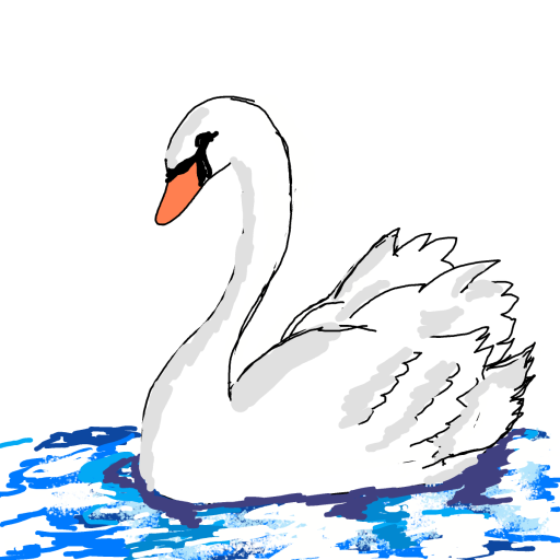 Swan drawing by manders