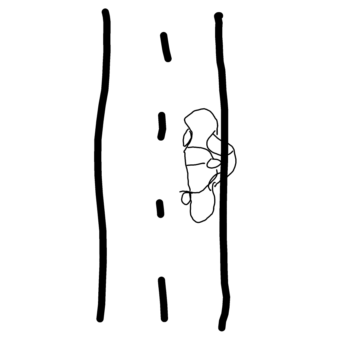 Street drawing by Bri3