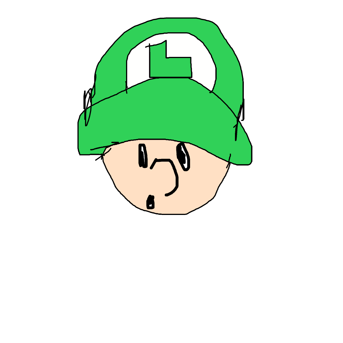 Baby Luigi drawing by holly