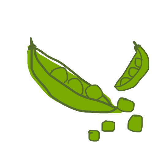 Peas drawing by beksss