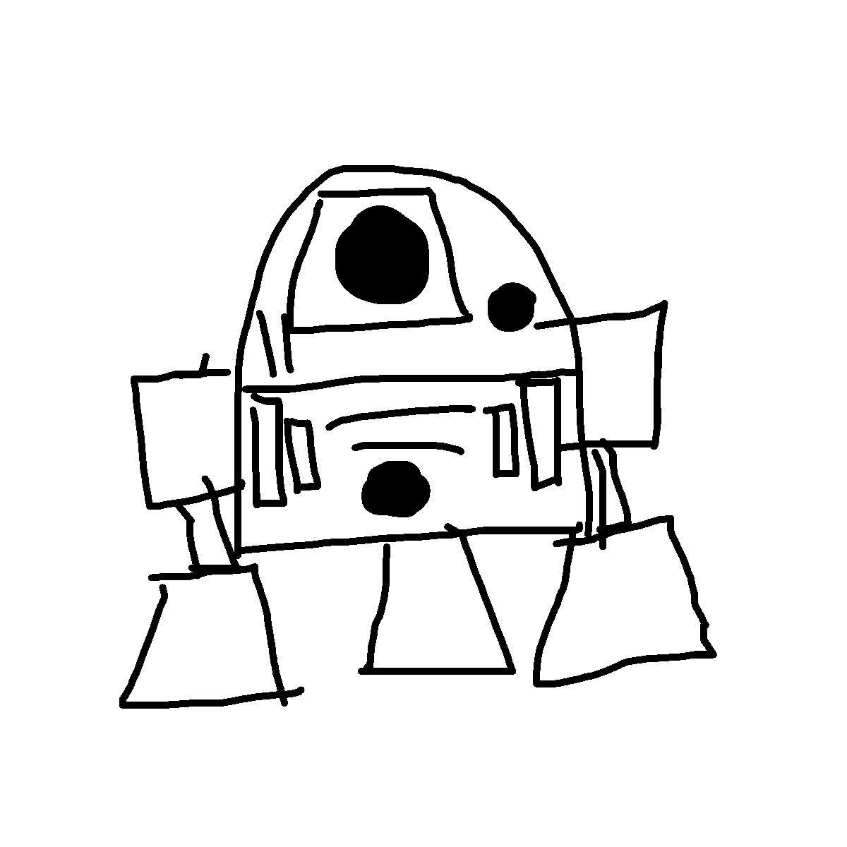 R2-D2 drawing by krissywissy