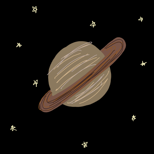 Saturn drawing by nice-clay-craft