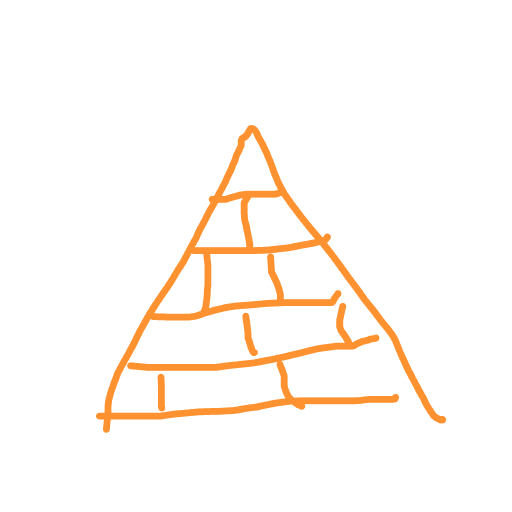 Pyramid drawing by bia