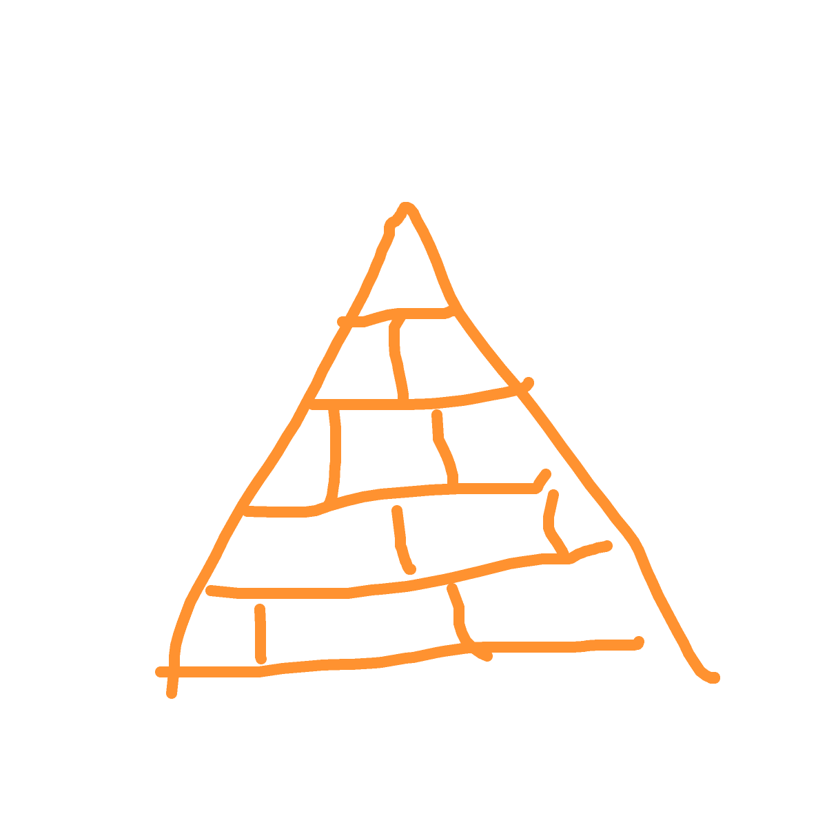 Pyramid drawing by bia
