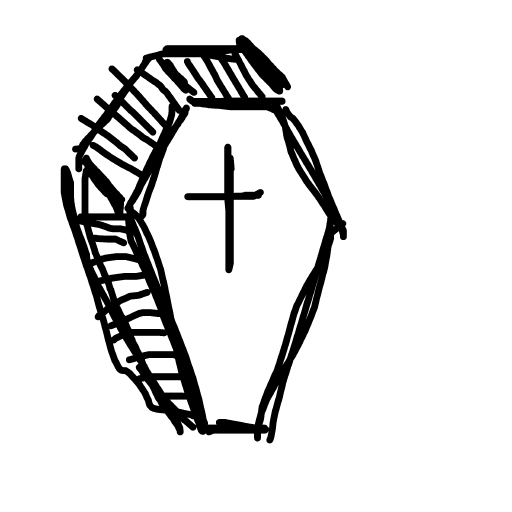 Coffin drawing by fine-happy-soul