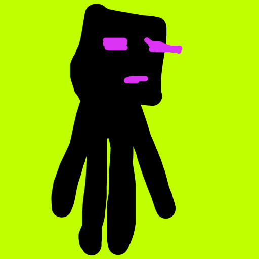 Enderman drawing by bones