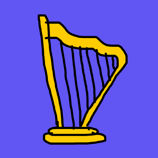 Harp drawing by mikestam195