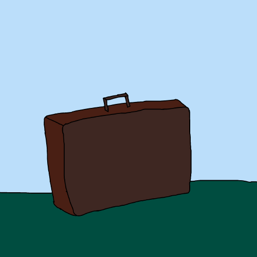 Suitcase drawing by krissywissy