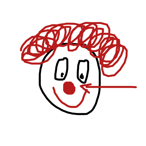 Clown Nose drawing by tirza