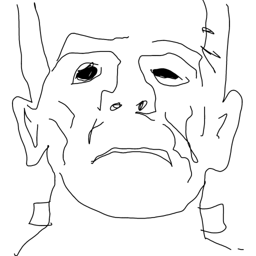 Frankenstein drawing by Guardianoflives