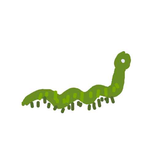 Worm drawing by gamma-mint-smith