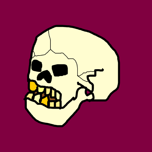 Skull drawing by ldiot