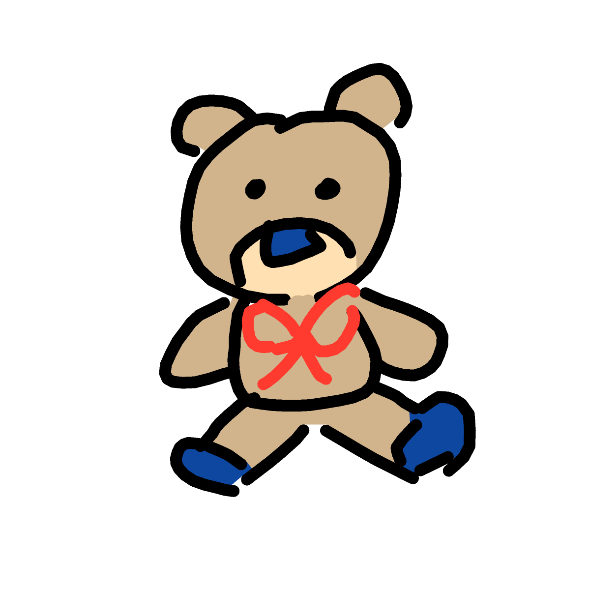 Teddy Bear drawing by Juliezzz